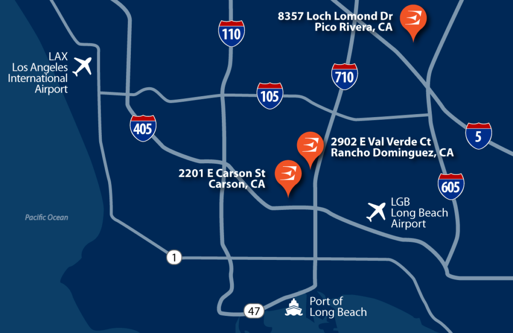 EFW Locations - LA Map